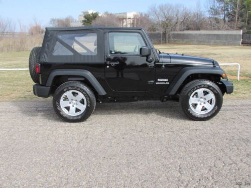 2012 wrangler sport 2dr 4x4 3.6l 6 cyl 18&#034; alloys 18k 6-speed fctry warranty