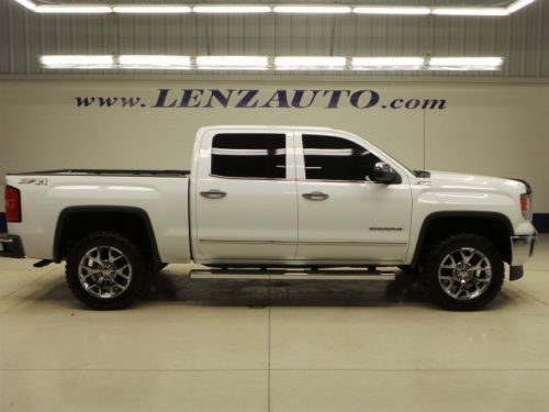 2014 gmc sierra 1500 crew-short-slt-z71-reverse camera-leather-4wd-1 owner