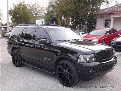 2005 ford explorer xlt florida suv 3rd row seats custom bumper grill wheels 22&#034;