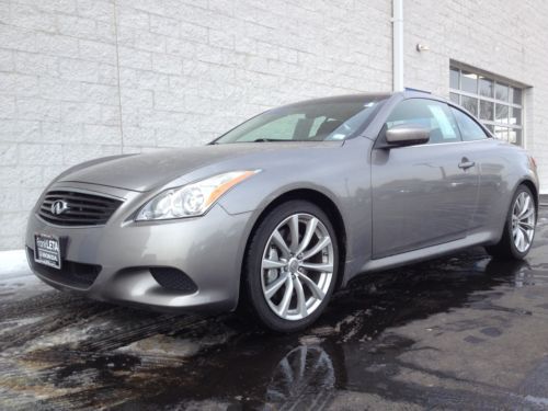 09 infiniti g37 hard top convertible leather heated seats navigation bluetooth