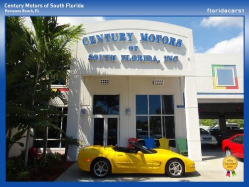 2003 chevy corvette convertible 5.7l v8 6 speed manual low mileage cpo warranty