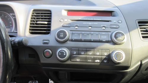 2006 Silver Honda Civic Si Black Leather Interior, image 5
