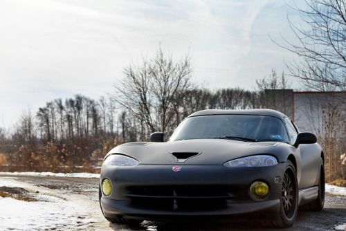 1997 dodge viper - gts- flat black - supercharged - ccw wheels