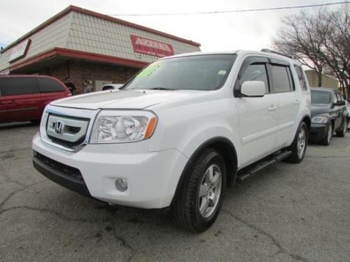 2009 honda pilot ex-l sport utility 4-door 3.5l white awd leather suv xuv 4wd 4d