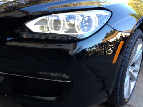 2013 Black 640i Gran Coupe, 4 door, black leather interior, navigation, US $68,000.00, image 3