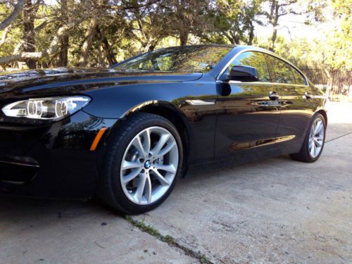 2013 Black 640i Gran Coupe, 4 door, black leather interior, navigation, US $68,000.00, image 4