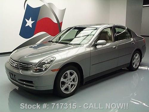 2004 infiniti g35x awd heated leather sunroof nav 64k texas direct auto