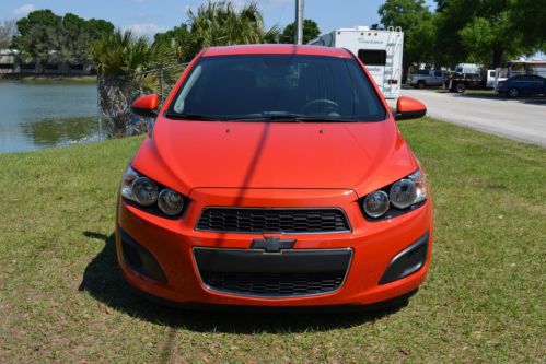 2012 Chevrolet Sonic LT Hatchback 1.4L Turbo 6 Speed Inferno Orange 40 MPG!!, US $11,950.00, image 2
