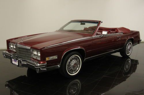 1984 cadillac eldorado biarritz convertible 17984 miles one owner clean carfax