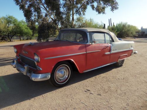 1955 Bel Air Convertible - Rare Continental Kit With Skirts- Old Barn Find -, image 2