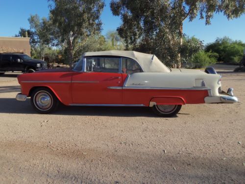 1955 Bel Air Convertible - Rare Continental Kit With Skirts- Old Barn Find -, image 4