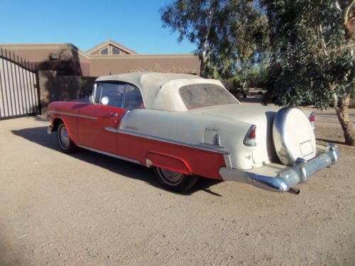 1955 Bel Air Convertible - Rare Continental Kit With Skirts- Old Barn Find -, image 6