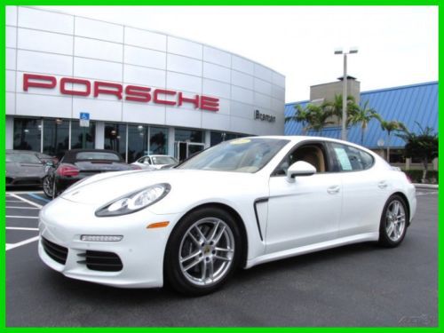 14 white 3.6l v6 panamera *demo*cpo*100k warranty*nav *rear camera *fl