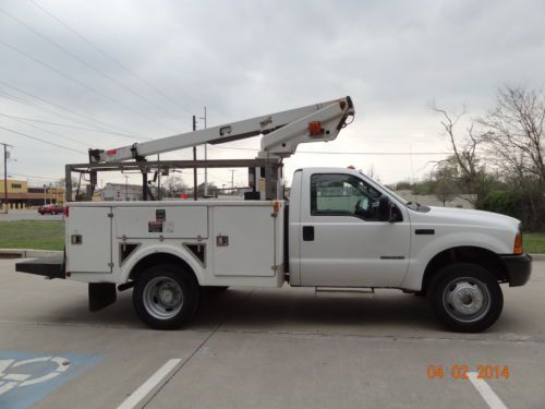 99 f450 xl 7.3l diesel 2wd auto utility crane 1ownertx servicd maint.rec perfect