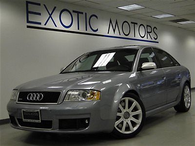 2003 audi rs6 quattro! nav heated-sts pdc shades bose/6cd xenon moonroof 18whls