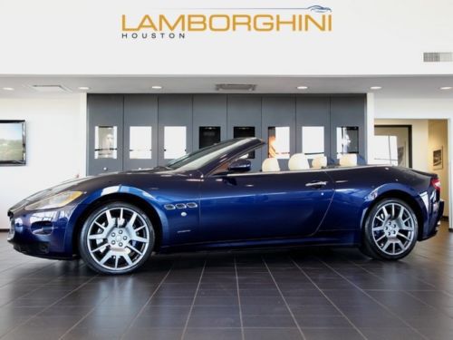 2011 maserati granturismo convertible auto blue 20 birdcage wenge wood 4k miles