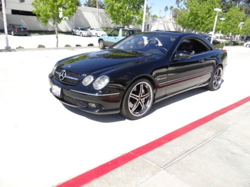 2005 cl55 amg mercedes-benz black leather, push start, navigation, loaded, clean