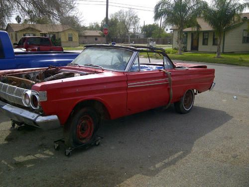 1964 mercury comet  caliente convertible auto project parts