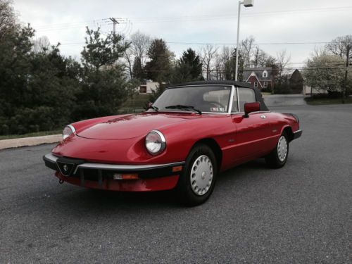 Very rare!!! 1989 alfa romeo graduate convertible roadster ...rare and original!