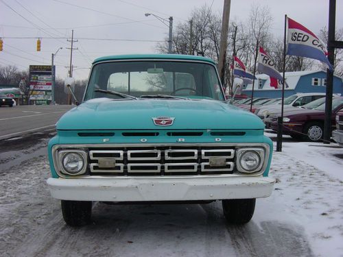 1964 ford f-100 short-bed v-8 3-speed manual very restorable