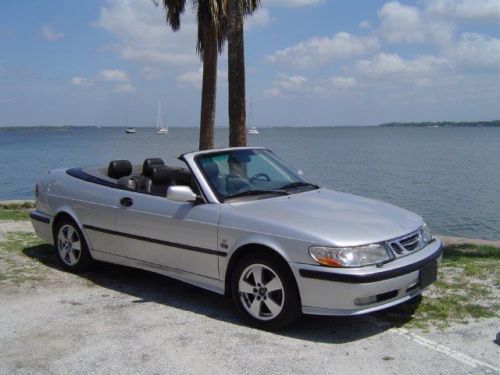 03  florida saab 9-3 turbo $4995 r convertible cv conv sespecial edition clean