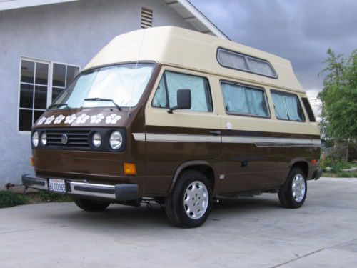 1982 vw vanagon adventurewagon high top camper