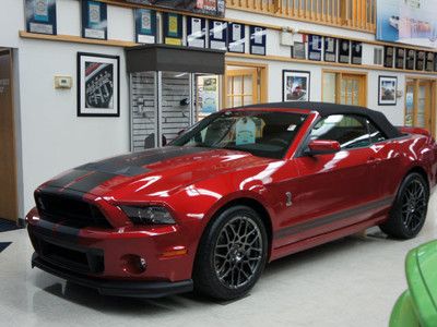 Gt500 supercharged convertible new manual navigation red svt performance pack