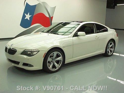 2008 bmw 650i sport sunroof nav hud 19&#034; wheels only 55k texas direct auto