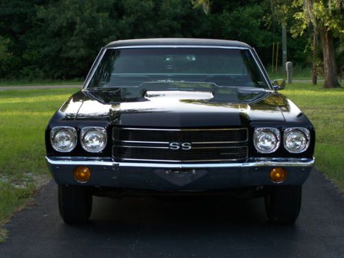 1970 el caminoss 396/350 hp triple black with built sheet,dealer invoice and pop