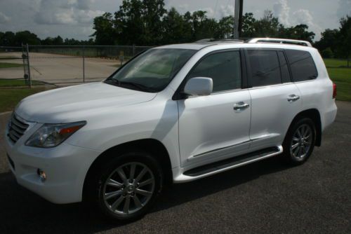 1-owner 2010 lexus lx570 awd 4wd white nav loaded! gx lx 460 470 570 09 10 11 12