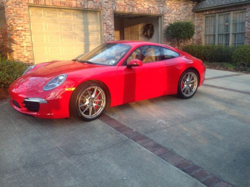 2013 red porsche 911 carrera s coupe 2-door 3.8l