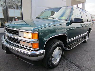1997 chevy tahoe lt suv 4x4 4wd leather 1-owner serviced clean lqqk no reserve!!