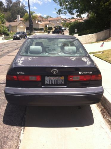 Blue toyota camry le (4-cylinder)