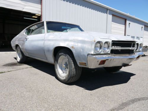 1970 chevelle, super solid nevada car, rolling chassis, 12 bolt rear, bare metal