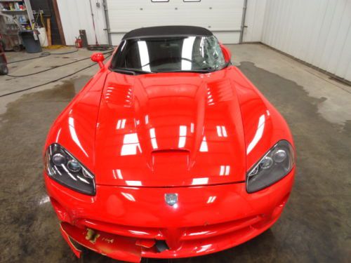 2003 dodge viper srt 10 red *salvage*