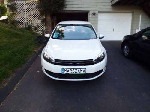 2010 volkswagen golf, 2-door, white, eyelids, led interior, badgless, manual