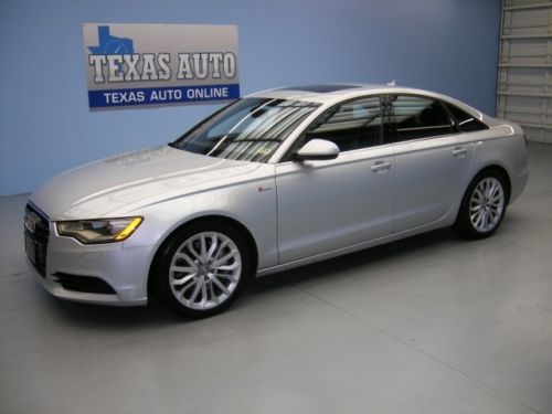 We finance! 2012 audi a6 3.0t premium quattro supercharged roof nav texas auto