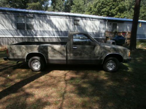 1988 CHEVY S-10 TAHOE 2.5 FUEL INJECTION CAMOUFLAGE PAINT JOB NICE SOLID TRUCK, image 2