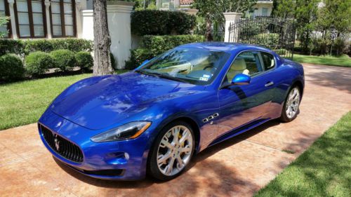 Maserati 2009 gts 4.7 with f-1 trans-netuno blue, &lt; 10k miles, perfect condition