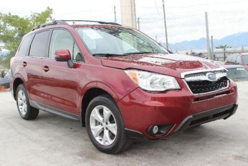 2014 subaru forester 2.5i touring damaged repairable fixable runs! low miles!
