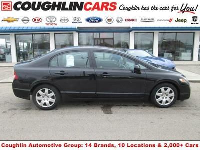 We finance! 2011 honda civic lx sedan automatic 1.8 l cloth 43k mi one owner!!