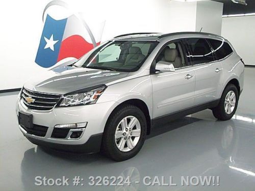 2014 chevy traverse 2lt htd leather dvd rear cam 10k mi texas direct auto