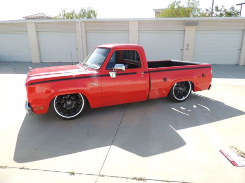 1980 dodge pickup resto mod rat rod custom air ride restored classic mopar