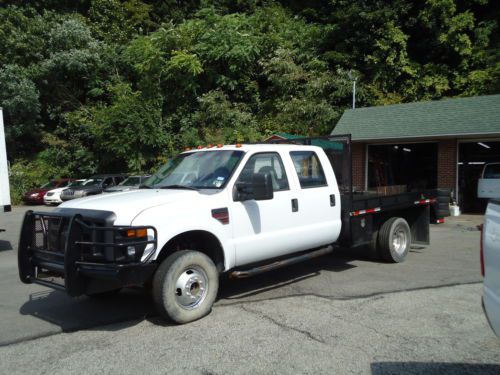 2008 ford f350 crew cab 4 wheel drive 6.4 diesel flat bed