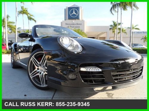 2009 porsche 911turbo 3.6l h6 24v manual 6 speed convertible premium bose nav