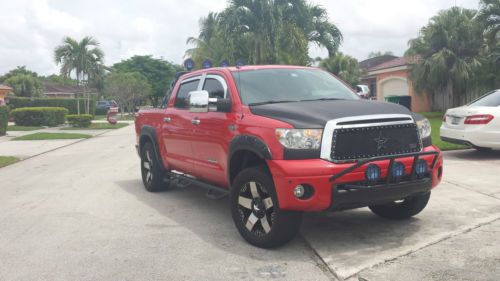 2010 toyota tundra crew max iforce 5.7 limited navigation 4 x 4 sunroof leather