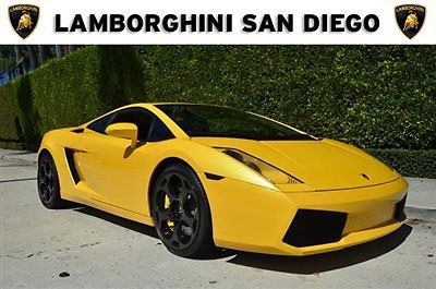 2006 lamborghini gallardo coupe. yellow over black. e-gear. 39k miles.