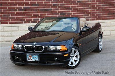 01 bmw 325 ci convertible sport package 5 speed automatic cd player black clean