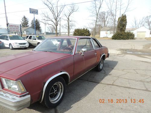 No reserve   1978 chevy malibu  project street race