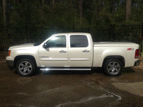 2009 gmc sierra 1500 slt crew cab z71 white diamond edition, loaded, 2x4